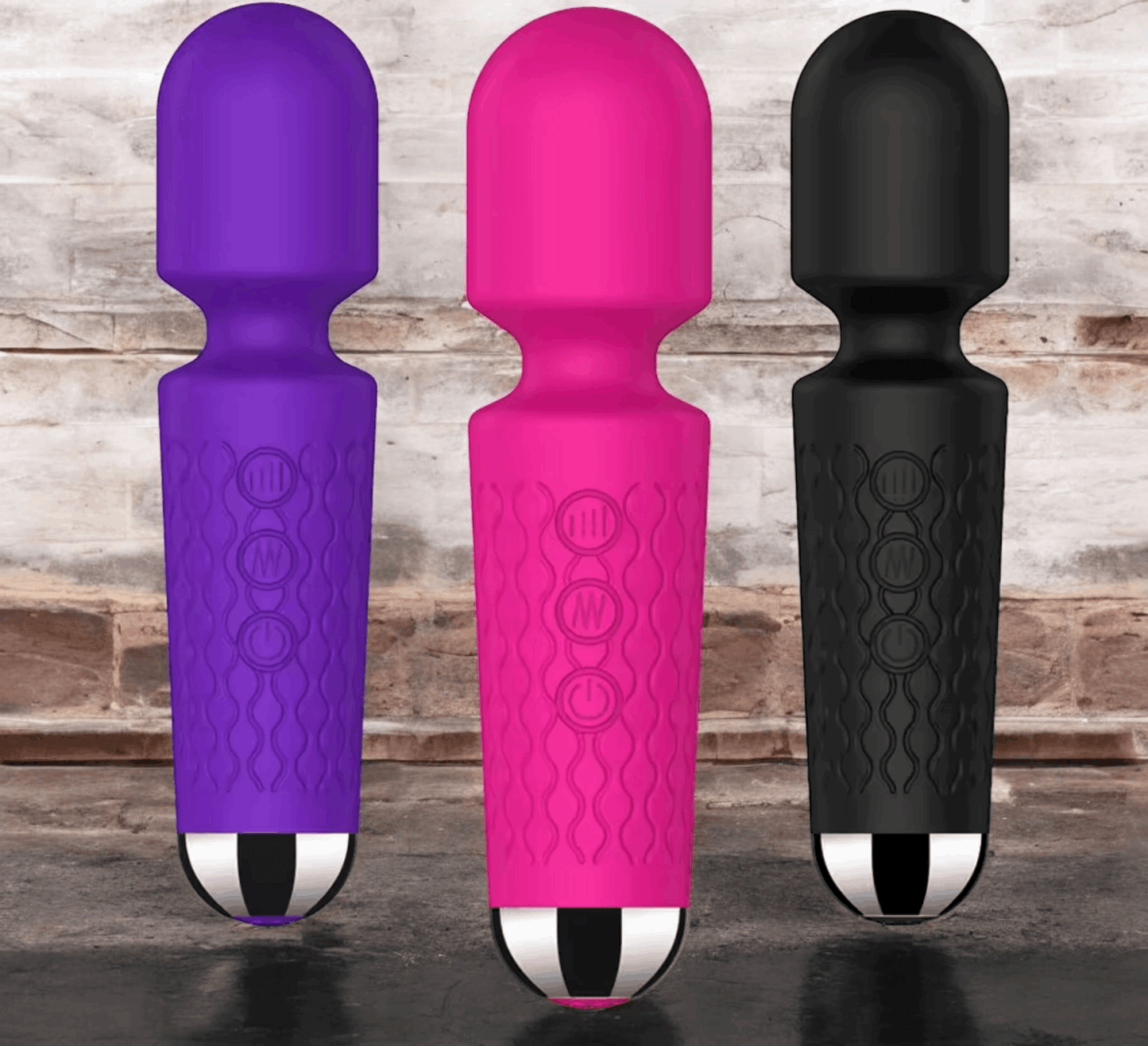 Mini Vibrador de Varita Mágica Recargable – Masajeador Portátil de Alta Potencia - Fuego y placer