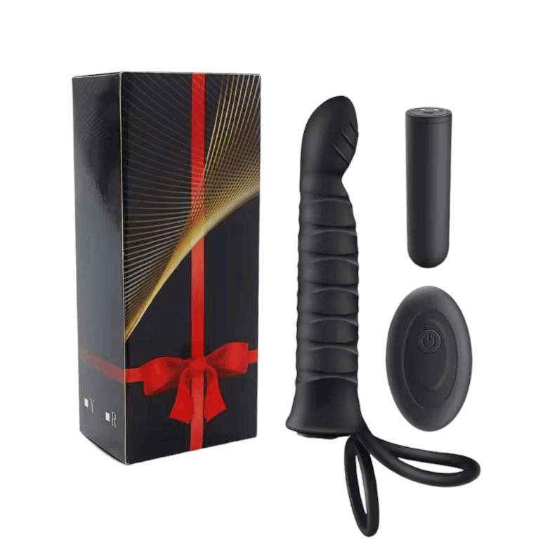 Doble Placer "Dual Pulse" – Vibrador de Doble Penetración con Anillo - Fuego y placer