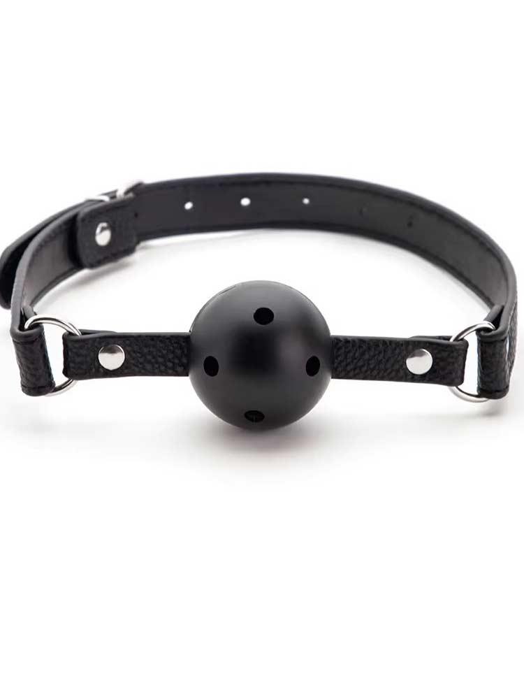 Mordaza "Silence Air" – Con Bola Perforada Ajustable - Fuego y placer