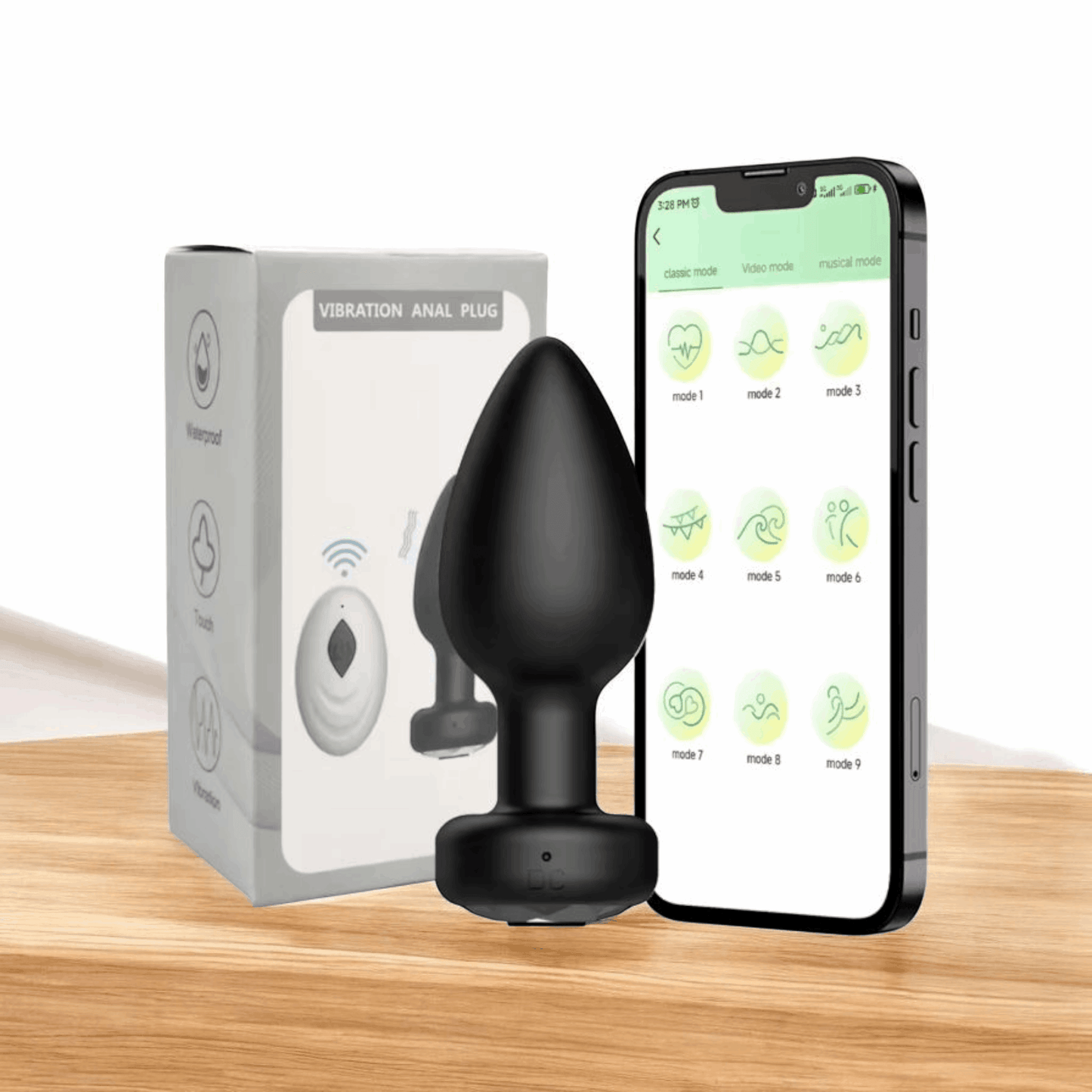 Plug Vibrador "Deep Pulse" – Control Remoto por App - Fuego y placer