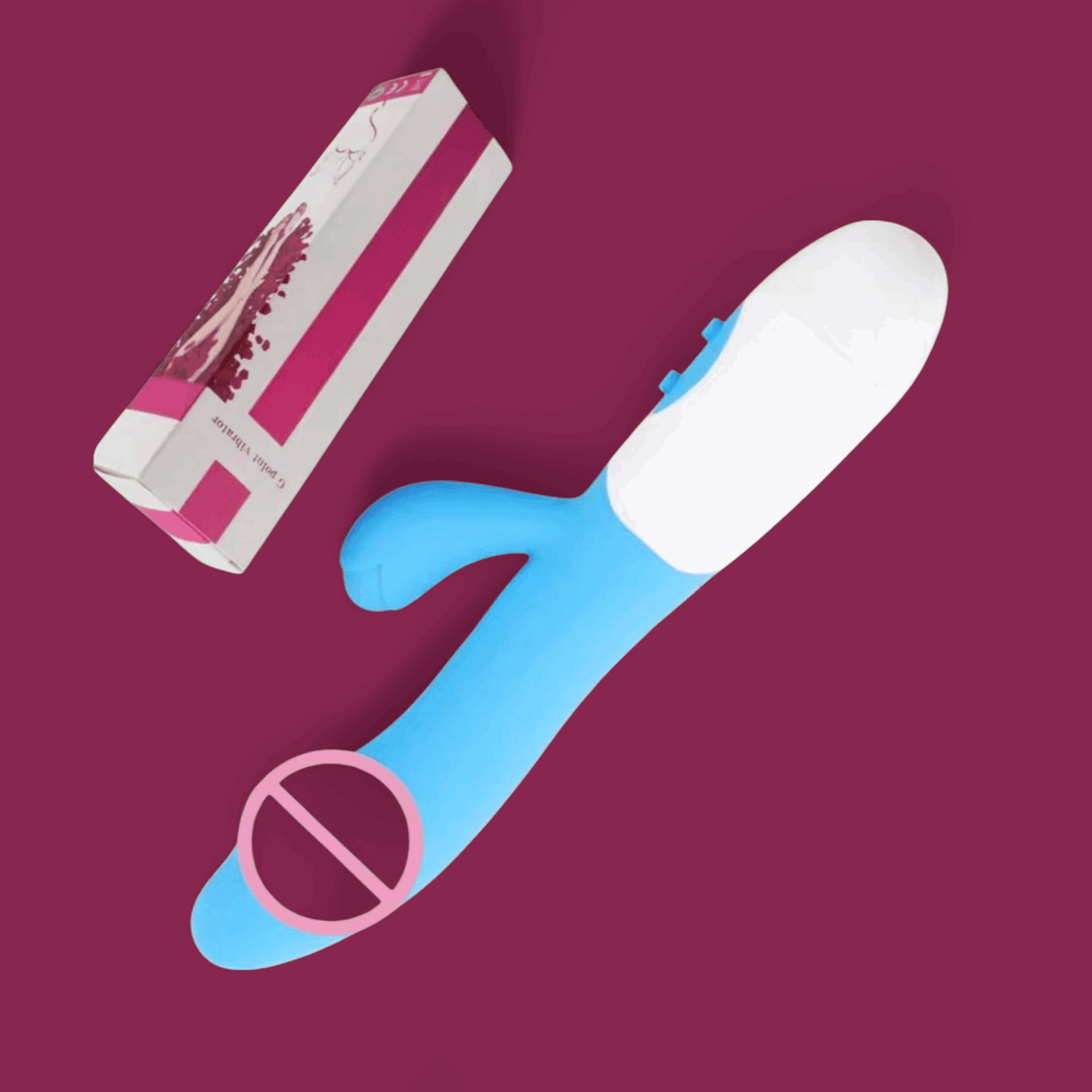 Vibrador "Dual Bunny" – Estimulación Doble a Pilas - Fuego y placer