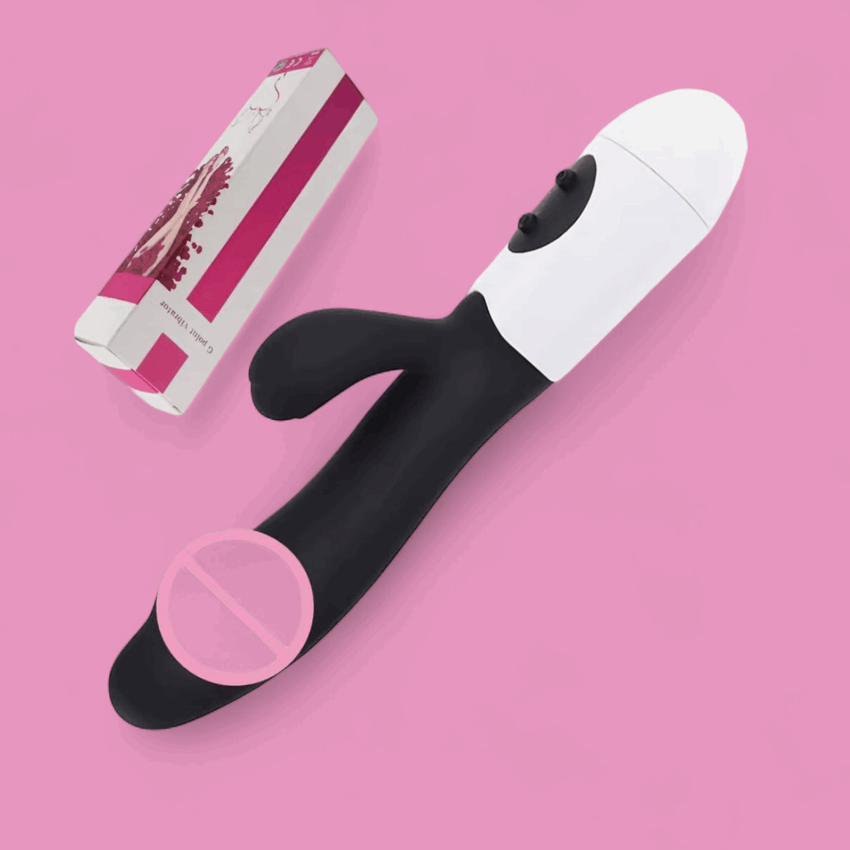 Vibrador "Dual Bunny" – Estimulación Doble a Pilas - Fuego y placer