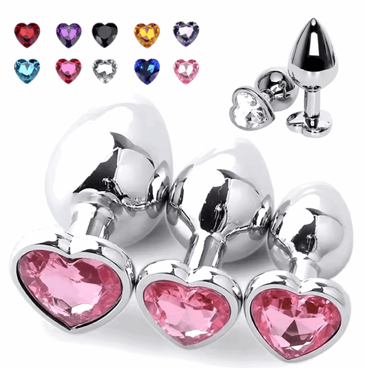 Plug Anal Elegante con Detalle de Corazón - Fuego y placer