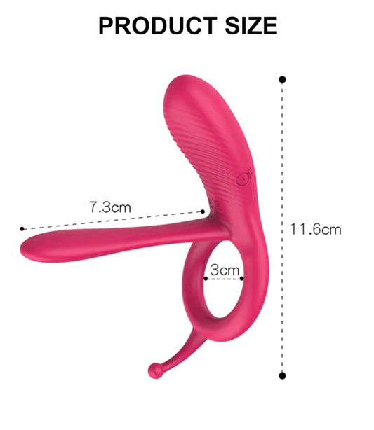 Anillo Vibrador "Infinity Touch" – Placer Mutuo - Fuego y placer