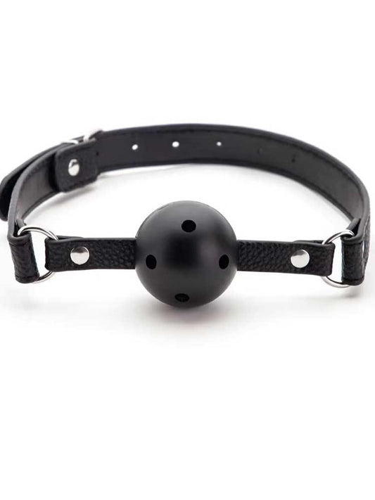 Mordaza "Silence Air" – Con Bola Perforada Ajustable - Fuego y placer