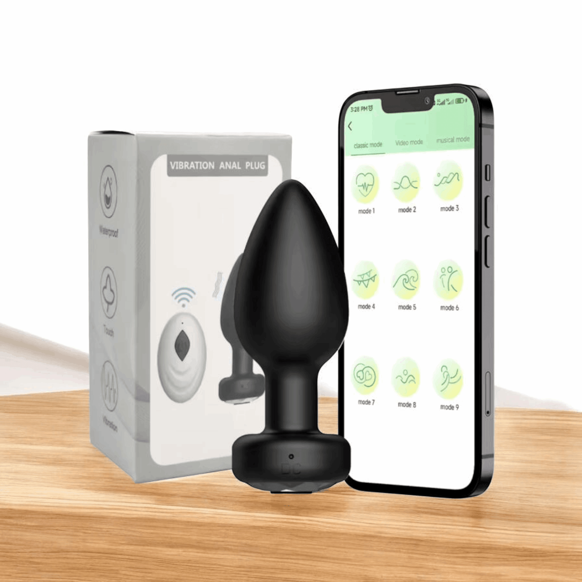 Plug Vibrador "Deep Pulse" – Control Remoto por App - Fuego y placer