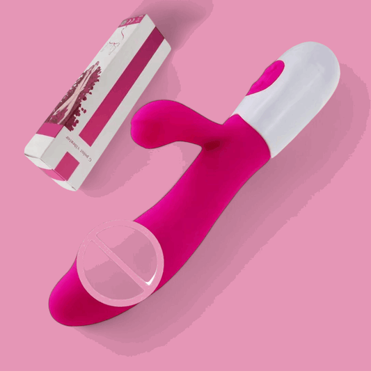 Vibrador "Dual Bunny" – Estimulación Doble a Pilas - Fuego y placer